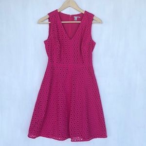 Hot Pink A lined dress. Size 2P.